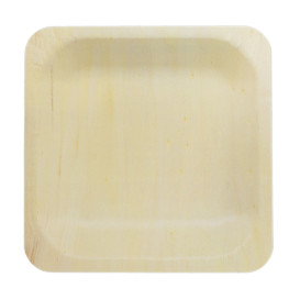 Wooden Plate Square Shape 14x14cm (200 Units)