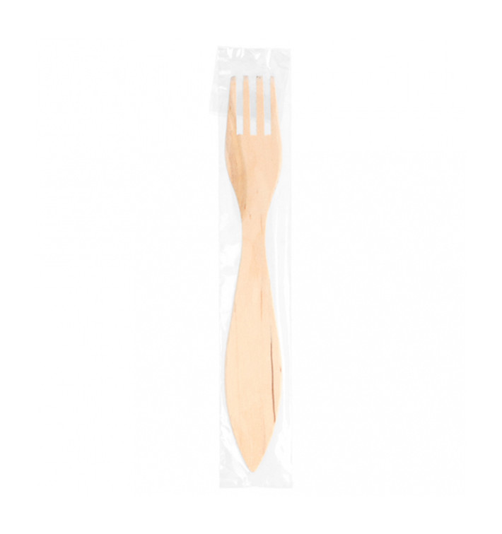 Wooden Fork Wrapped 1,50cm (100 Units) Wooden Fork Wrapped 1,50cm (100 Units)