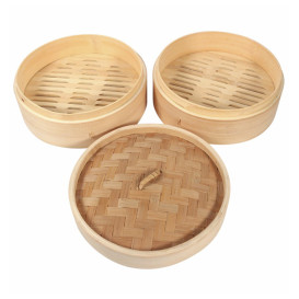 Bamboo Lid for Steamer "Maxi" Ø30cm (4 Units) 