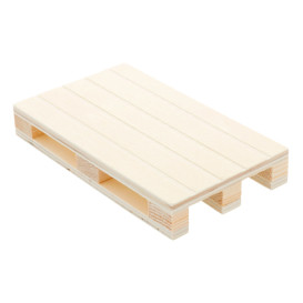 Wooden Mini Pallet Serving Platter 13x8x2cm (1 Unit) 