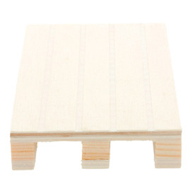 Wooden Mini Pallet Serving Platter 13x8x2cm (1 Unit) 