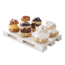 Wooden Mini Pallet Serving Platter 13x8x2cm (1 Unit) 