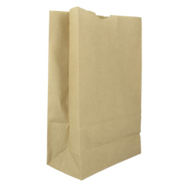 Paper Bag without Handle Kraft 60g/m² 18+11x34cm (25 Units) 