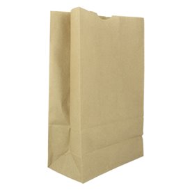 Paper Bag without Handle Kraft 60g/m² 18+11x34cm (500 Units)