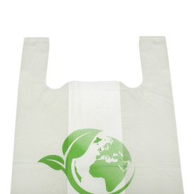 Plastic T-Shirt Bag Bio Home Compost 50x55cm (100 Units) 