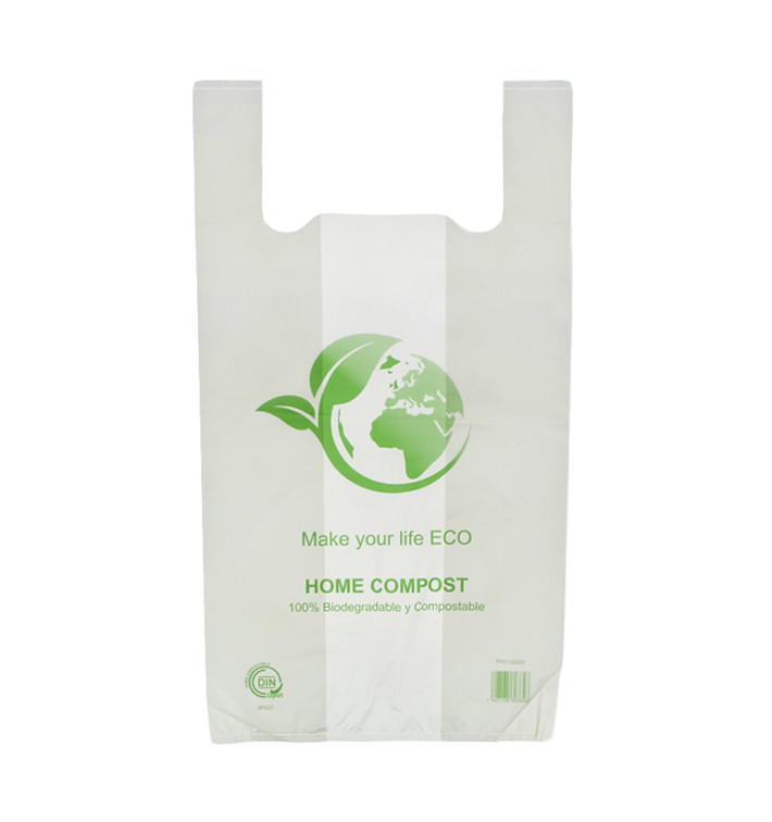 Plastic T-Shirt Bag Bio Home Compost 50x55 cm (1.000 Units) Plastic T-Shirt Bag Bio Home Compost 50x55 cm (1.000 Units)