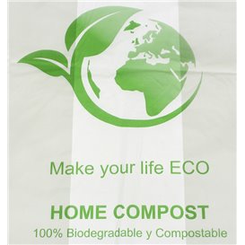 Plastic T-Shirt Bag Bio Home Compost 50x55 cm (1.000 Units)