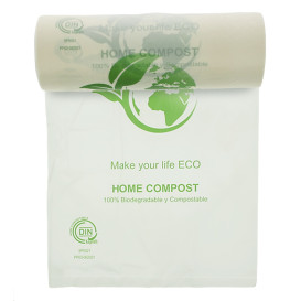 Roll of plastic bags Bio Home Compost 25x37cm (500 Units)