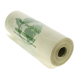 Roll of plastic bags Bio Home Compost 25x37cm (3.000 Units)