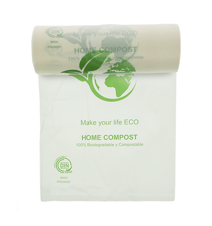 Roll of plastic bags Bio Home Compost 25x37cm (3.000 Units)