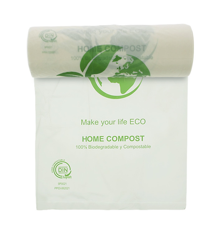Roll of plastic bags Bio Home Compost 30x40cm (500 Units) Roll of plastic bags Bio Home Compost 30x40cm (500 Units)