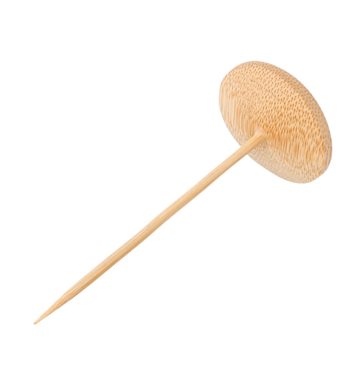 Bamboo Food Pick "Platillo" Design 10cm (24 Units) Bamboo Food Pick "Platillo" Design 10cm (24 Units)