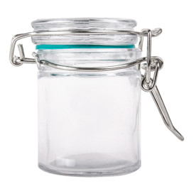 Glass Storage Jar Airtight 45 ml Ø4,5x6cm (24 Units) 