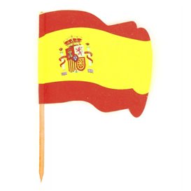 Spain Flag Food Pick 6,5cm (14400 Units)