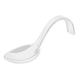 Tasting Spoon PS Curved White 13 cm (50 Units) 