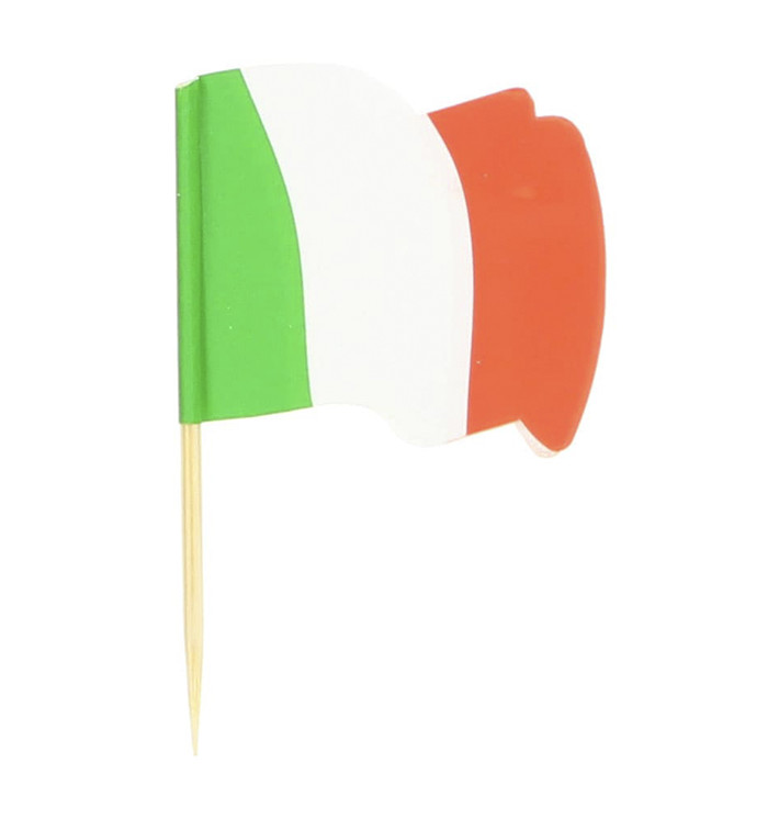 Italy Flag Food Pick 6,5cm (144 Units) Italy Flag Food Pick 6,5cm (144 Units)