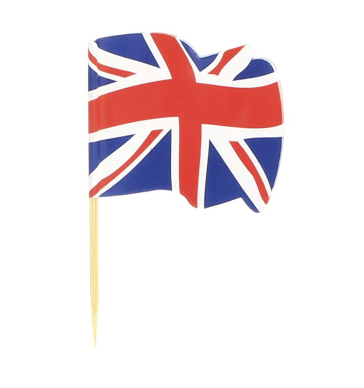 UK Flag Food Pick 6,5cm (14400 Units) UK Flag Food Pick 6,5cm (14400 Units)