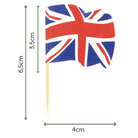 UK Flag Food Pick 6,5cm (14400 Units)