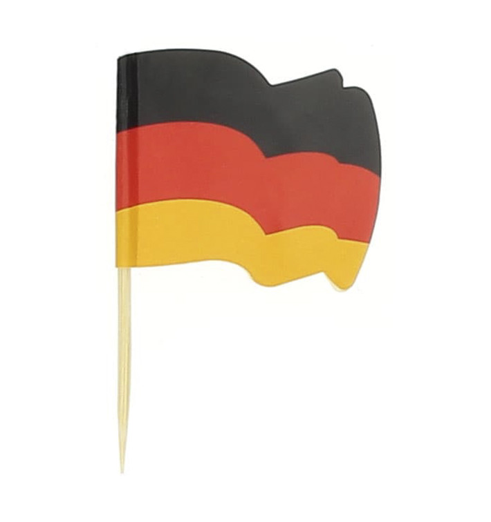 Germany Flag Food Pick 6,5cm (144 Units) Germany Flag Food Pick 6,5cm (144 Units)