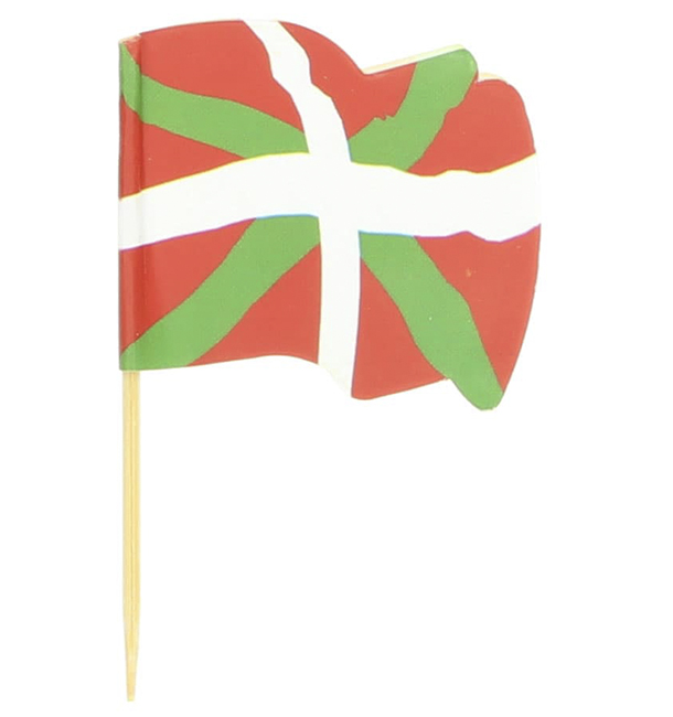 Euskadi Flag Food Pick 6,5cm (144 Units) 