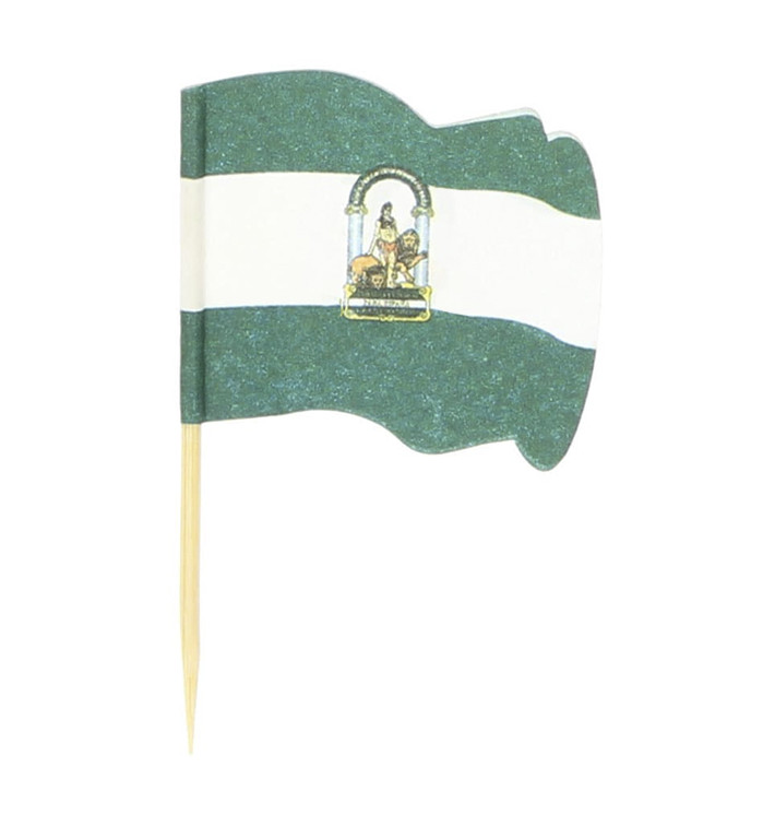 Andalusia Flag Food Pick 6,5cm (14400 Units) Andalusia Flag Food Pick 6,5cm (14400 Units)