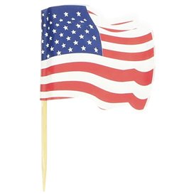 USA Flag Food Pick 6,5cm (14400 Units)