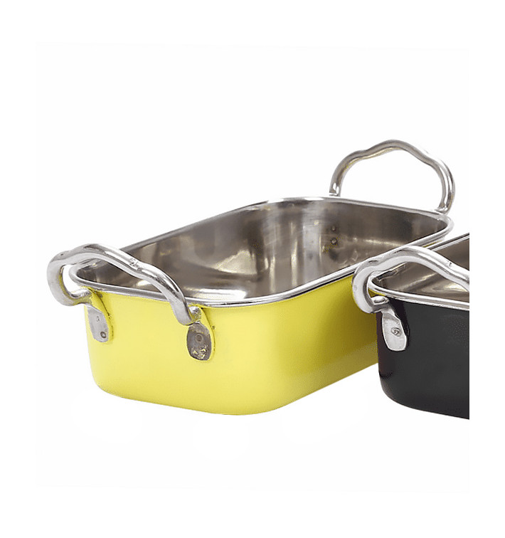 Serving Bucket Steel Yellow 14,5x9,5cm (1 Unit) Serving Bucket Steel Yellow 14,5x9,5cm (1 Unit)