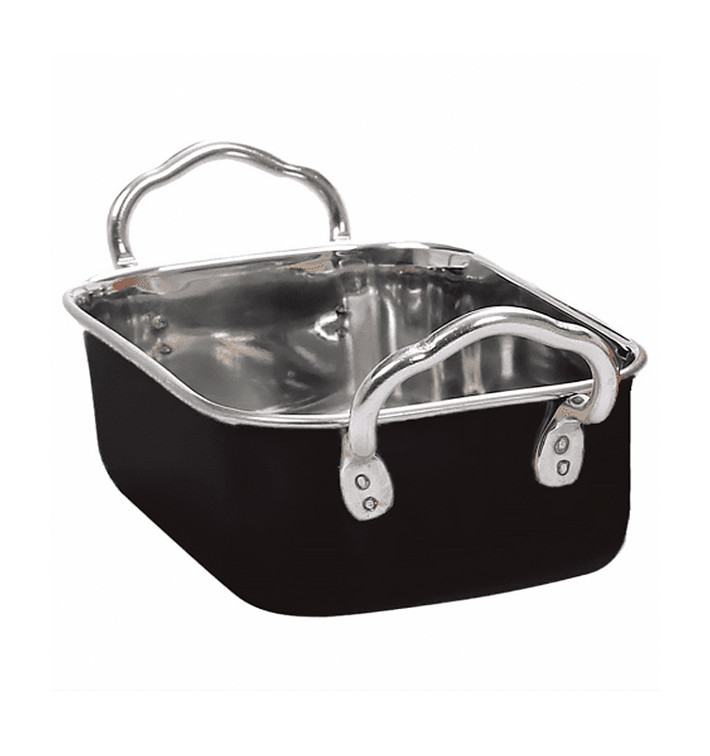 Serving Bucket Steel Black 14,5x9,5cm (6 Units) Serving Bucket Steel Black 14,5x9,5cm (6 Units)