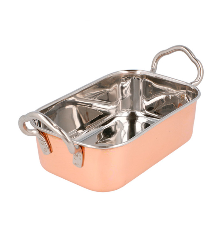 Serving Bucket Steel Copper 14,5x9,5cm (6 Units) Serving Bucket Steel Copper 14,5x9,5cm (6 Units)