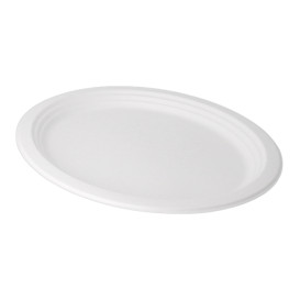Sugarcane Tray White 32x25,5x2,1 cm (50 Units) 