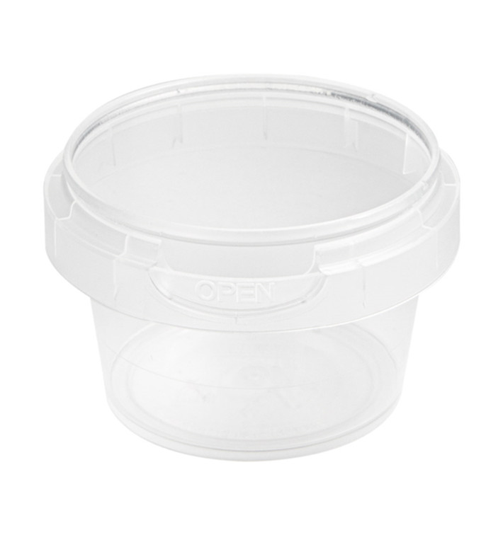 Plastic Deli Container Tamper-Evident PP 30ml Ø4,8cm (40 Units) Plastic Deli Container Tamper-Evident PP 30ml Ø4,8cm (40 Units)
