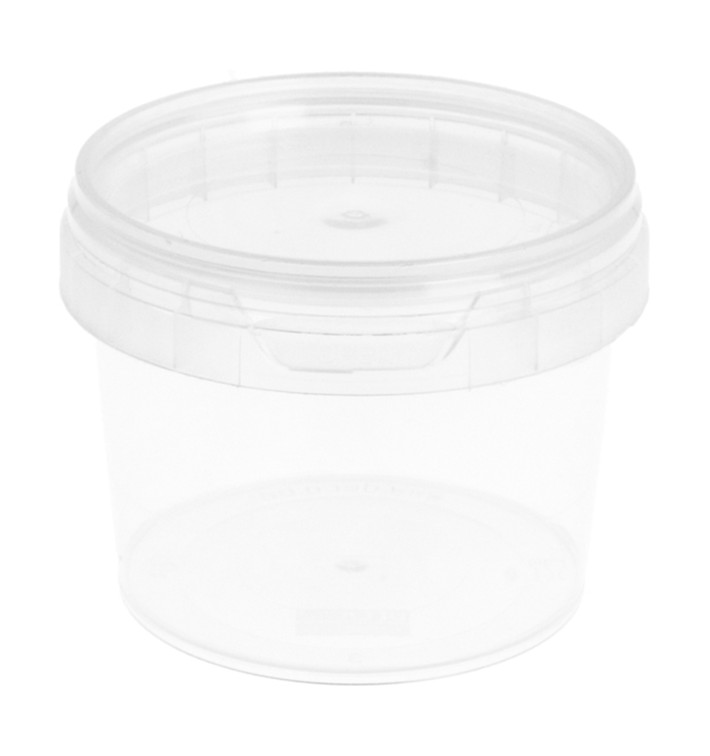 Plastic Deli Container with Plastic Lid PP Tamper-Evident 120ml Ø6,9cm (25 Units) Plastic Deli Container with Plastic Lid PP Tamper-Evident 120ml Ø6,9cm (25 Units)