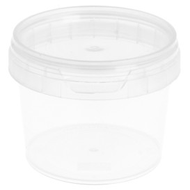 Plastic Deli Container with Plastic Lid PP Tamper-Evident 120ml Ø6,9cm (1000 Units)