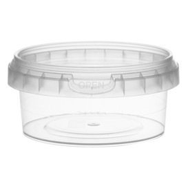 Plastic Deli Container with Plastic Lid PP Tamper-Evident 180 ml Ø9,5 (504 Units)