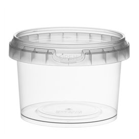 Plastic Deli Container with Plastic Lid PP Tamper-Evident 280 ml Ø9,5 (475 Units)