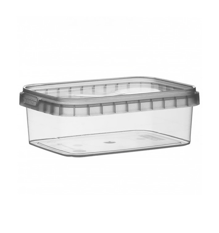Plastic Deli Container and Plastic Lid PP Tamper-Evident 280ml 12,0x0,88cm (384 Units) Plastic Deli Container and Plastic Lid PP Tamper-Evident 280ml 12,0x0,88cm (384 Units)