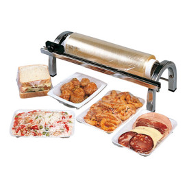 Food Wrap Dispenser with Cutter Stainless Steel 45cm (1 Unit) 