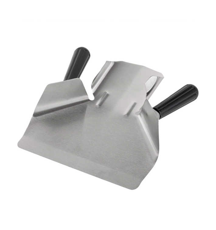 French Fries Scoop Steel 2 Handle Stainless Silver 20x22,5x5 cm (1 Unit) French Fries Scoop Steel 2 Handle Stainless Silver 20x22,5x5 cm (1 Unit)