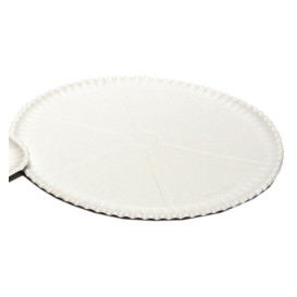 Paper Pizza Plate White Ø33cm (50 Units) 