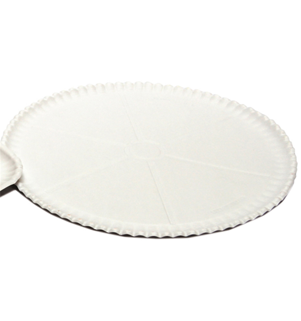 Paper Pizza Plate White Ø33cm (50 Units) 