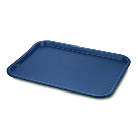 Plastic Tray Fast Food Blue 30,4x41,4cm (1 Unit) 