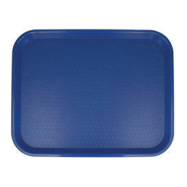 Plastic Tray Fast Food Blue 35,5x45,3cm (12 Units)