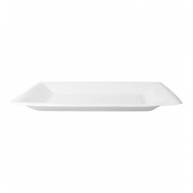 Paper Plate Biocoated White Square 23cm (400 Units)