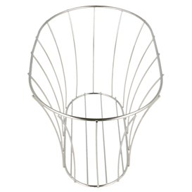 Basket Containers Steel Oval Shape Silver 21x12,7x12,7 (12 Units)