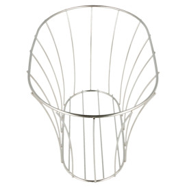 Basket Containers Steel Oval Shape Silver 21x12,7x12,7 (12 Units)