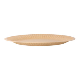 Paper Plate Biocoated Natural Relief 18 cm (20 Units) 