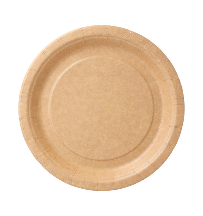 Paper Plate Biocoated Natural 18 cm (20 Units) Paper Plate Biocoated Natural 18 cm (20 Units)