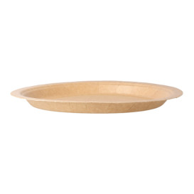 Paper Plate Biocoated Natural 18 cm (20 Units) 