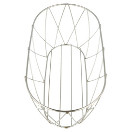 Basket Containers Steel Oval Shape Silver 25,5x12,7x10,2cm (1 Unit) 