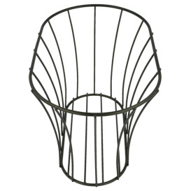 Basket Containers Steel Oval Shape Black 21x12,7x12,7 (12 Units)